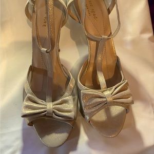Gorgeous Gold Kate Spade Bow Heels